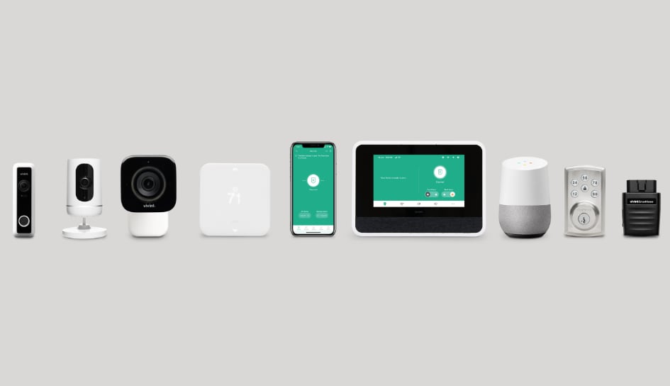 Vivint home security product line in Atlanta